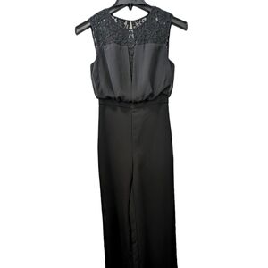 Black wide leg formal jumpsuit NWOT